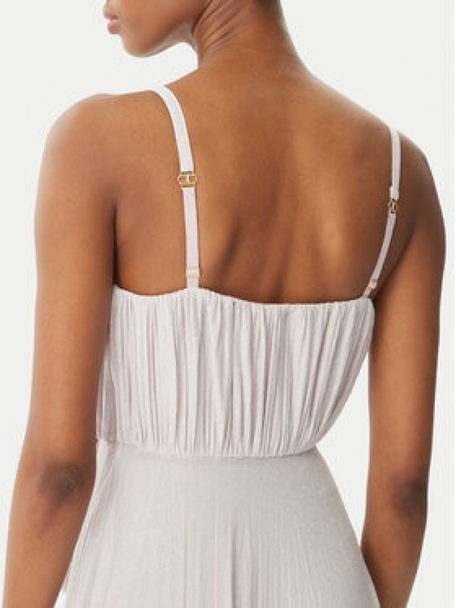 Elisabetta Franchi Sukienka wieczorowa ABR2252E2 544 Fioletowy Regular Fit