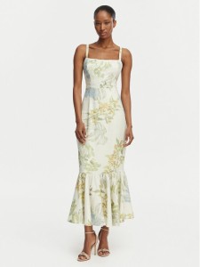 Guess Sukienka koktajlowa W6GKA6 W2409 Beżowy jasny Regular Fit