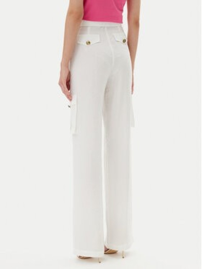 Versace Jeans Couture Spodnie materiałowe 78HAA109 Biały Wide Leg