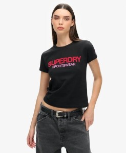 superdry Dopasowana koszulka z logo (damska)