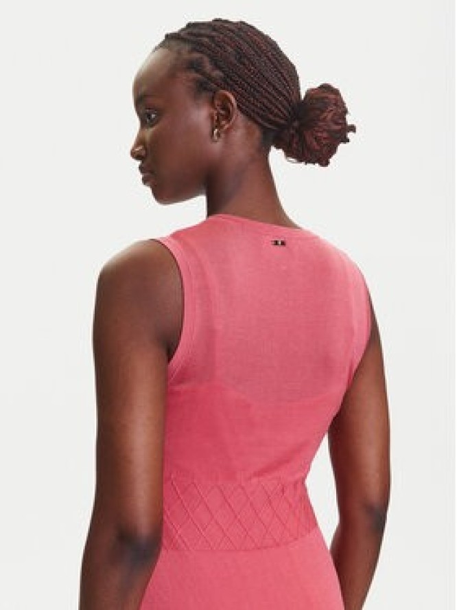 Fracomina Sukienka codzienna FJ25SD5003K54701 Koralowy Regular Fit