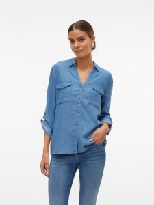 Vero Moda Bluzka w kolorze niebieskim rozmiar: XS