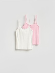 Top na ramiączkach z modalem 2 pack - różowy
