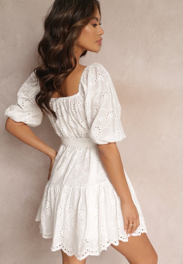 Biała Sukienka Echopeia