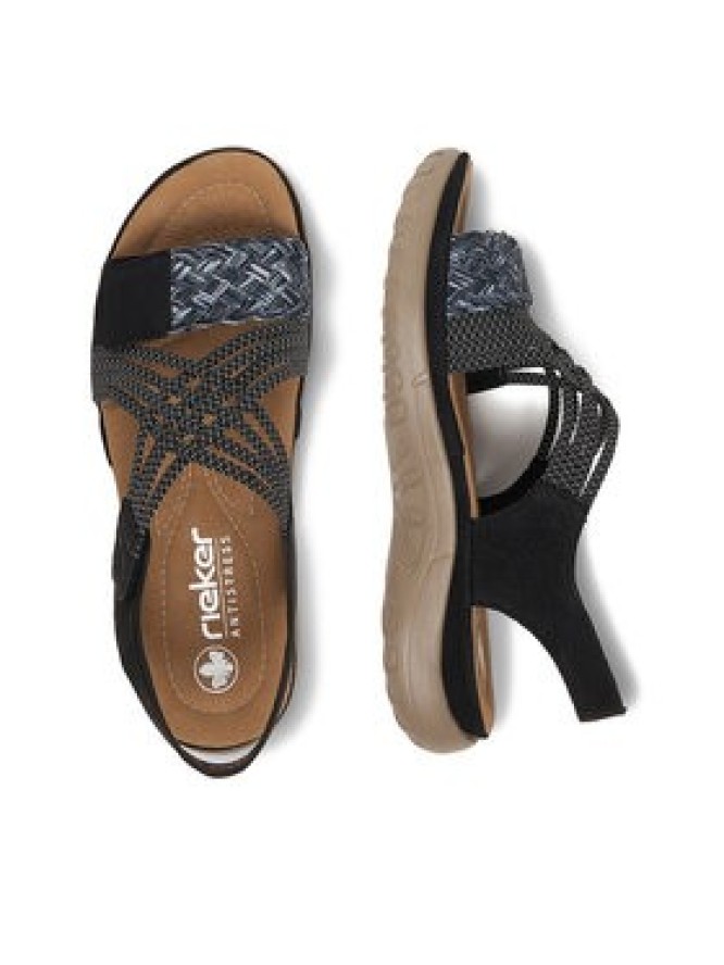 Rieker Sandały CEO-64889-00 Czarny