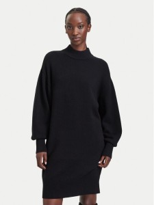 HUGO Sukienka dzianinowa Sorelleny 50571230 Czarny Oversize