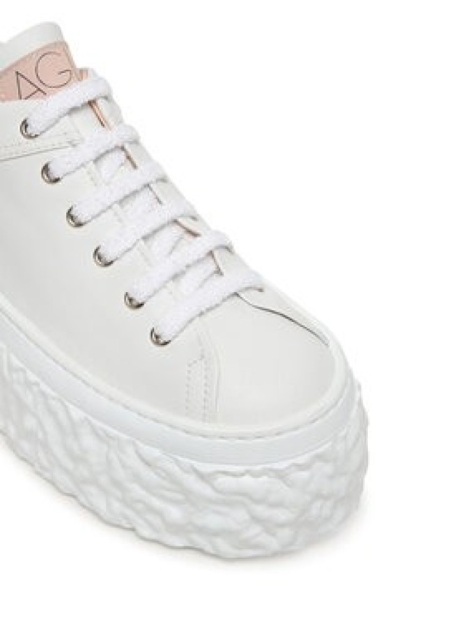 AGL Sneakersy Magma D776001PGKA076A634 Biały