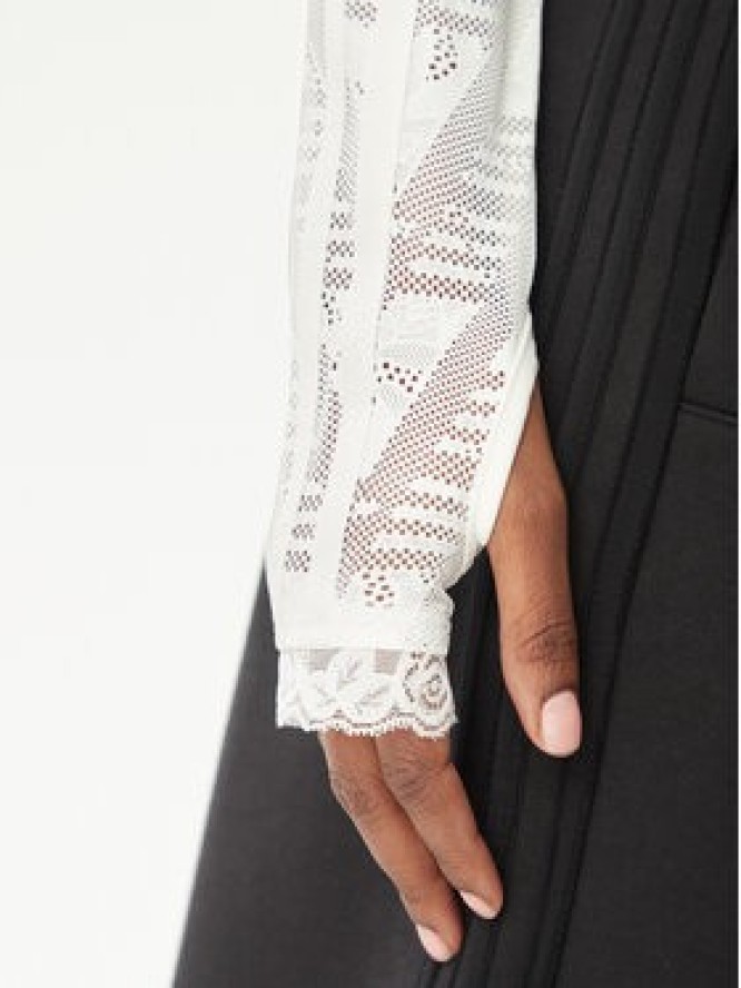 adidas Bluzka Lace Bardot KE3458 Biały Slim Fit