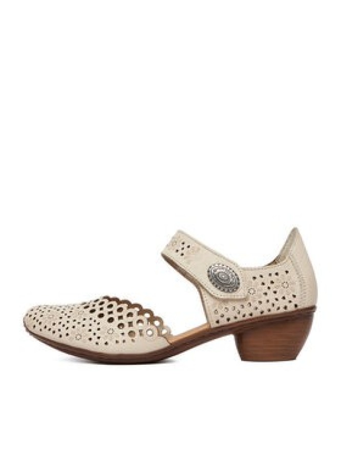 Rieker Półbuty 43753-60 Beżowy