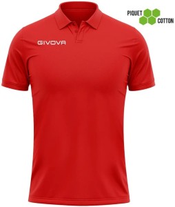 Koszulka polo Givova Polo Cotone Piquet Summer Red