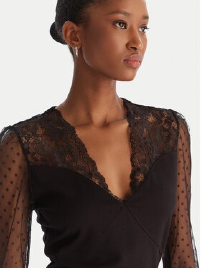 Morgan Bluzka 252-TARSILA Czarny Slim Fit