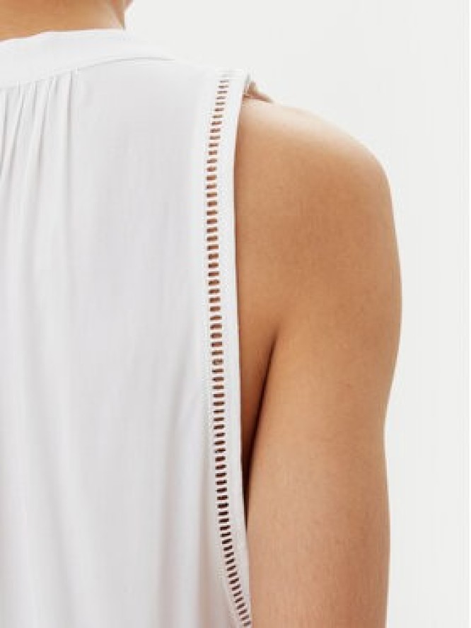 Seafolly Sukienka letnia Beach Basics 52931-DR Biały Regular Fit