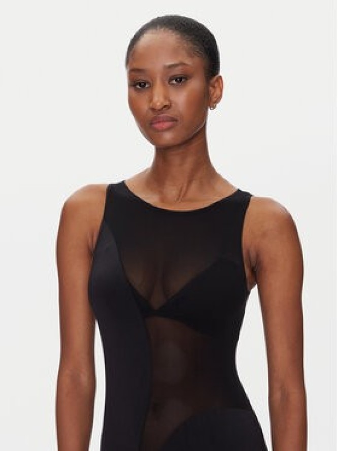 Wolford Sukienka koktajlowa Satin Sheer 57176 Czarny Slim Fit