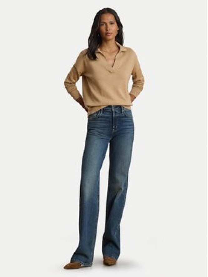 LAUREN RALPH LAUREN Sweter 200P14056004 Beżowy Regular Fit
