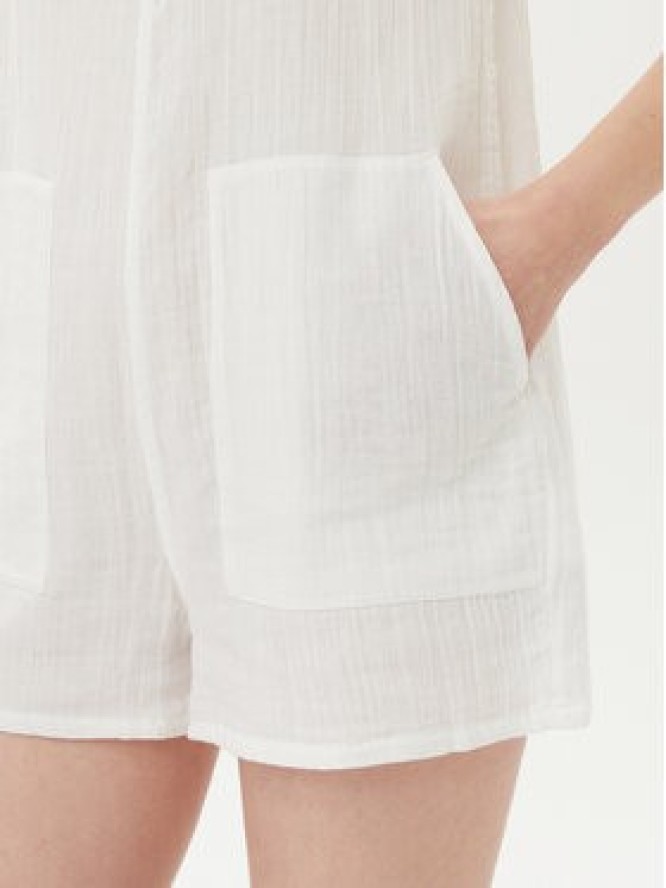 Volcom Ogrodniczki Lil Tie B2812501 Biały Relaxed Fit