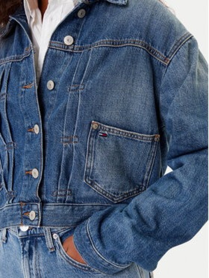 Tommy Jeans Kurtka jeansowa DW0DW21061 Granatowy Regular Fit