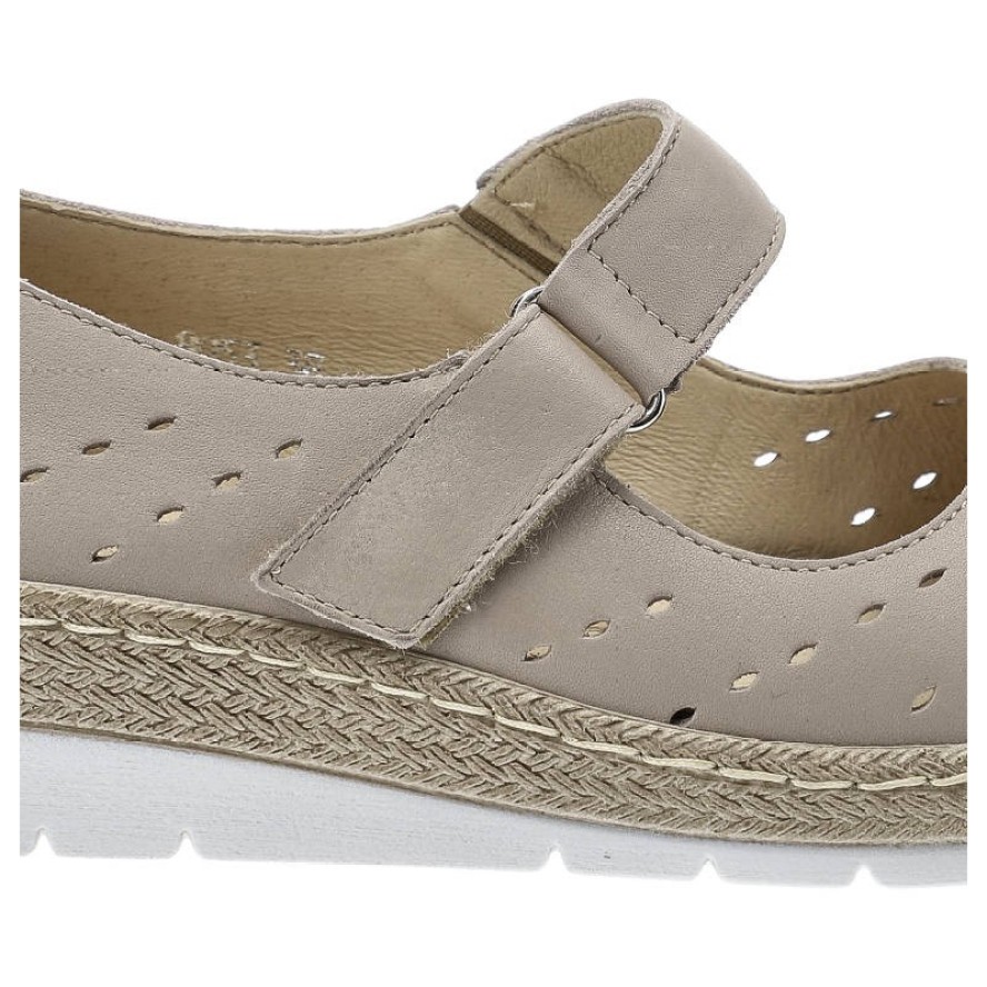 Szare Półbuty Wasak Damskie Wygodne Buty