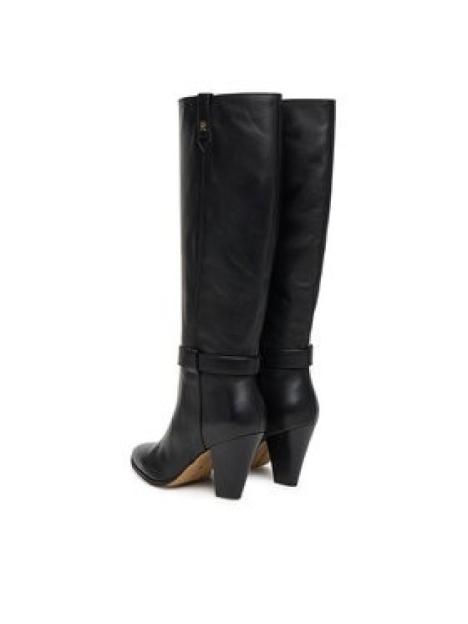 Tommy Hilfiger Kozaki T-Strap Pointy FW0FW08982 Czarny