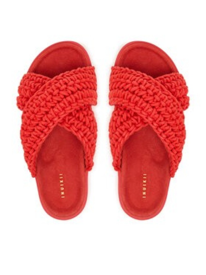 Inuikii Klapki Woven 1004.003.0062 Czerwony