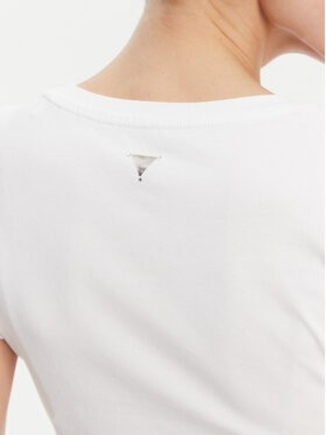 Guess T-Shirt W5GI08 J1314 Biały Slim Fit