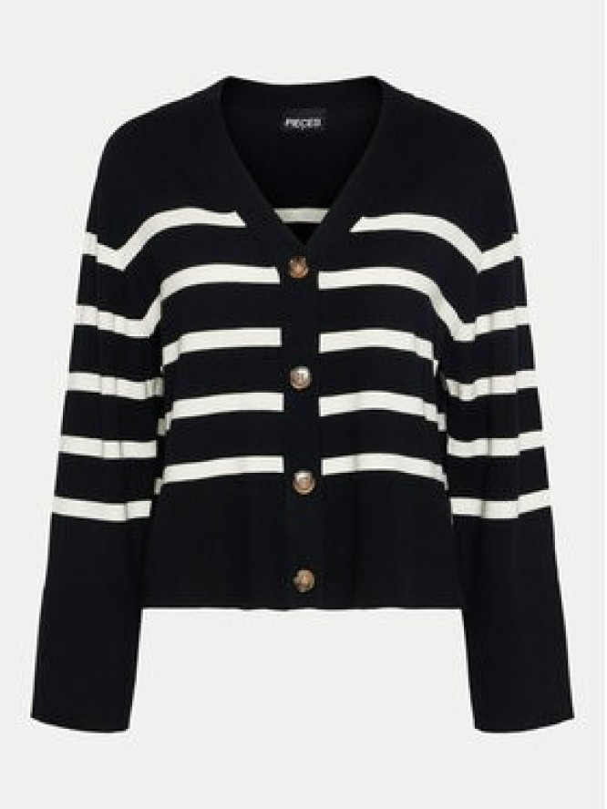 Pieces Kardigan Sia 17150971 Czarny Loose Fit