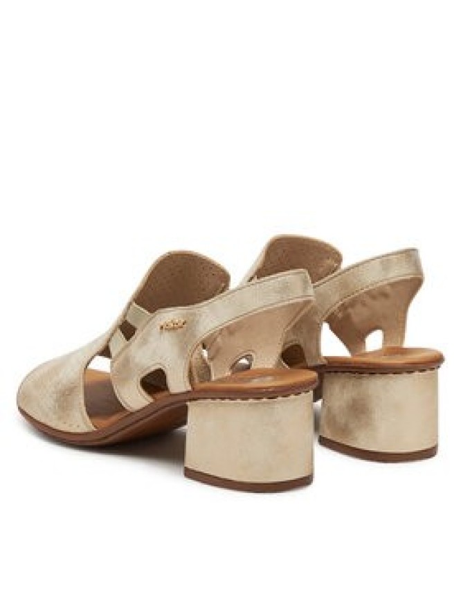 Rieker Sandały 64665-60 Złoty