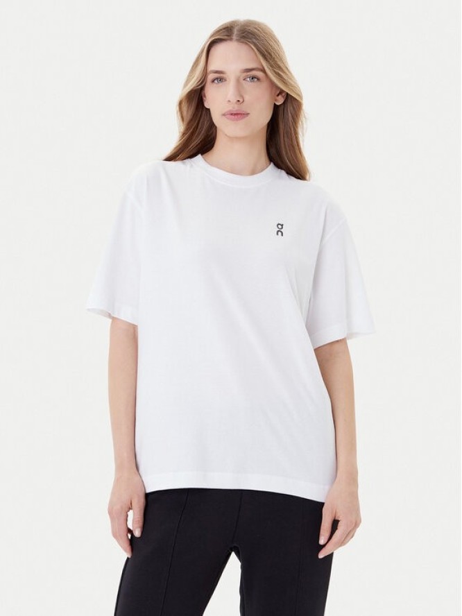 On T-Shirt Club-T 1WE1006 Biały Relaxed Fit