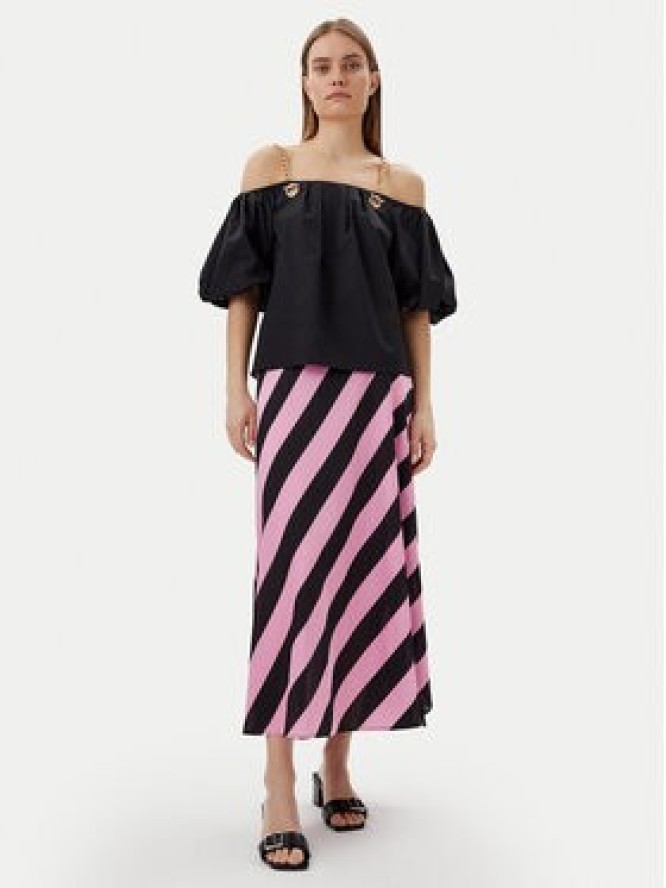 Lola Casademunt by Maite Bluzka MS2515040 Czarny Relaxed Fit