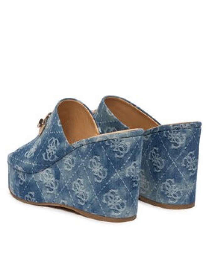 Guess Klapki FLJEV2 DEN04 Niebieski