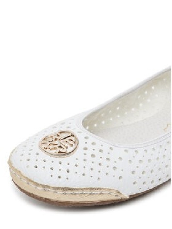 Rieker Baleriny 41459-80 Biały