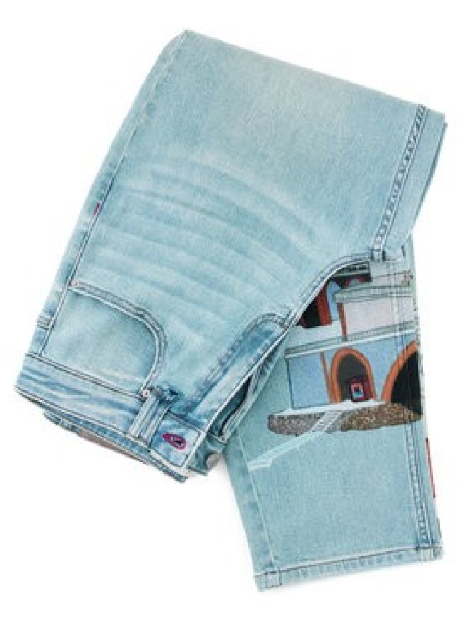 Desigual Jeansy Amalfi 26SWDD01 Kolorowy Tapered Fit