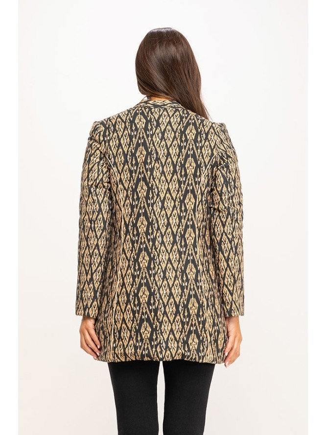 Peace & Love Kurtka przejściowa w kolorze złoto-czarnym rozmiar: XL