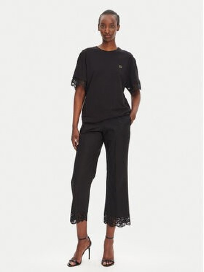 TWINSET T-Shirt 251TT2410 Czarny Relaxed Fit