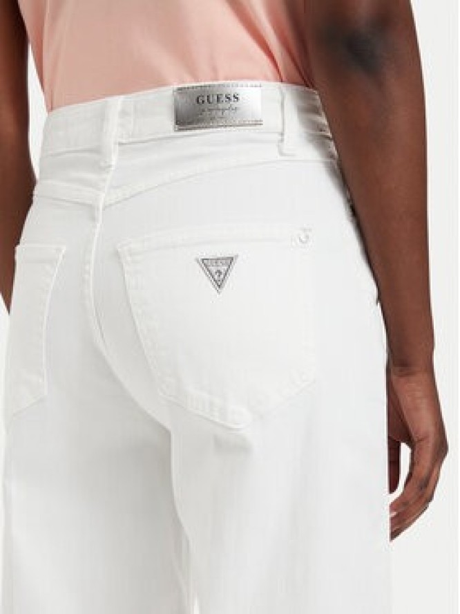 Guess Jeansy W6GA1C D0708 Biały Wide Leg