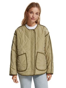 Scotch & Soda Dwustronna kurtka przejściowa w kolorze oliwkowym rozmiar: XL