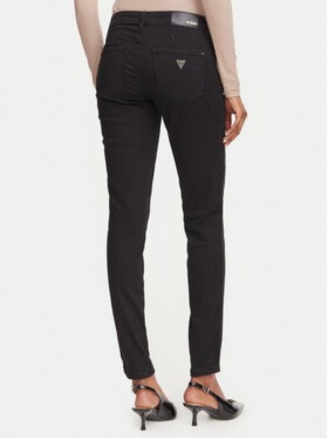 Guess Jeansy W6YAJ2 D1585 Czarny Skinny Fit
