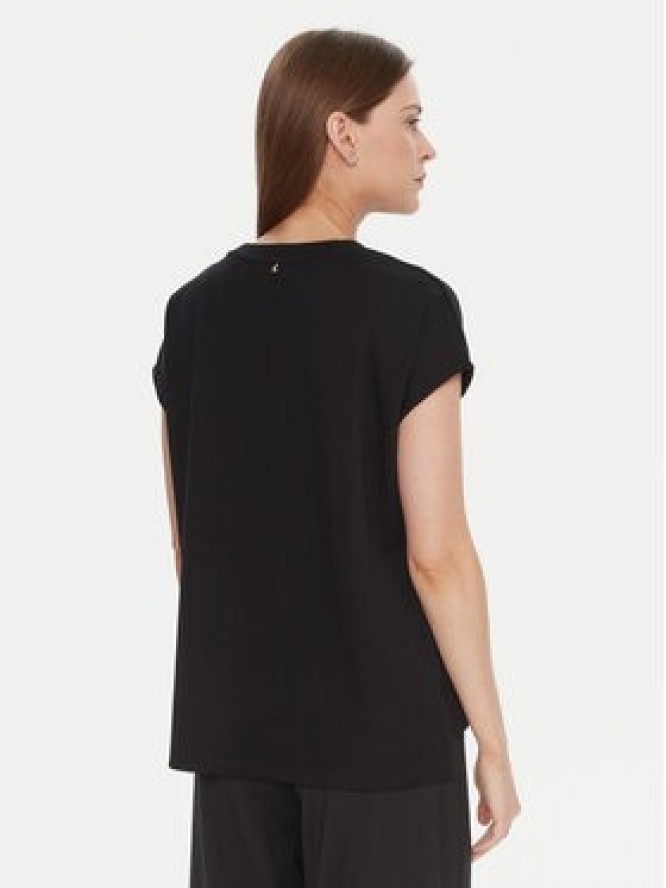 LOLA CASADEMUNT T-Shirt LF2515024 Czarny Regular Fit