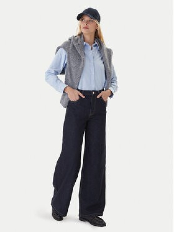 Tommy Hilfiger Jeansy 70's WW0WW48395 Granatowy Wide Leg