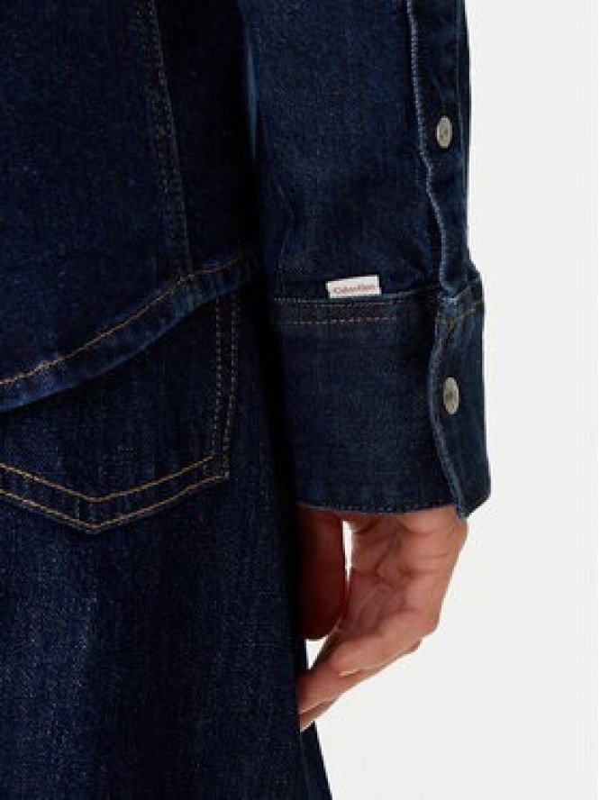 Calvin Klein Jeans Koszula jeansowa LV047E709G Granatowy