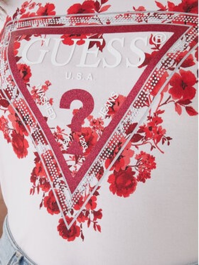 Guess T-Shirt W6RI23 J1314 Różowy Regular Fit