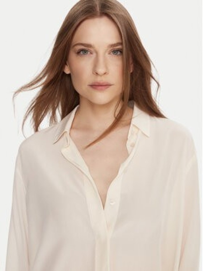 Marella Koszula Rocker 2523116032 Écru Regular Fit