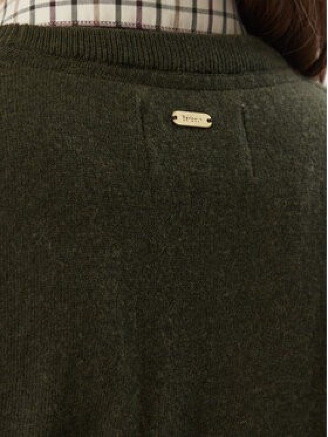 Barbour Sweter Pendle LKN1075OL75 Zielony ciemny Regular Fit