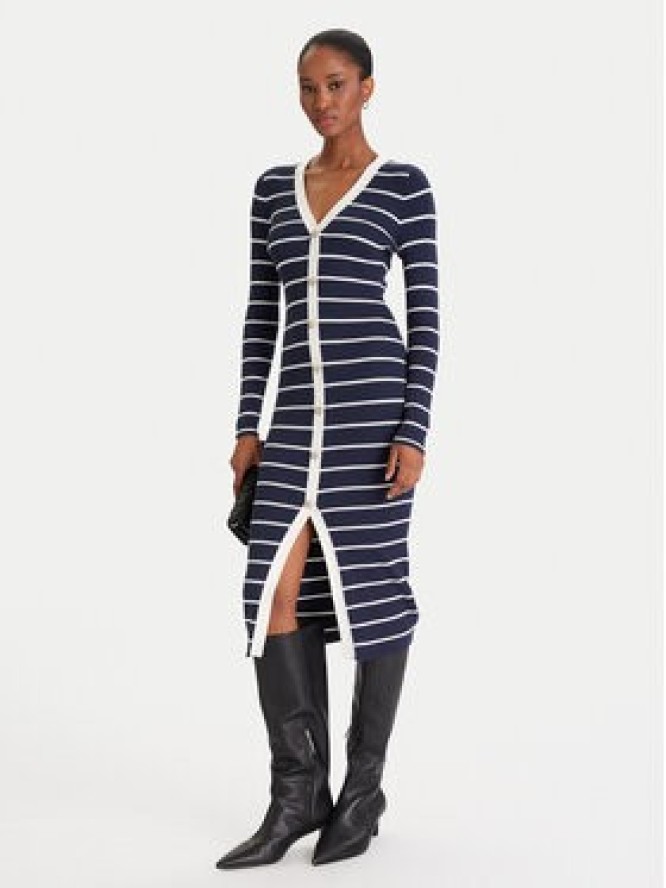 Guess Sukienka dzianinowa W5YK98 Z2YK2 Granatowy Slim Fit