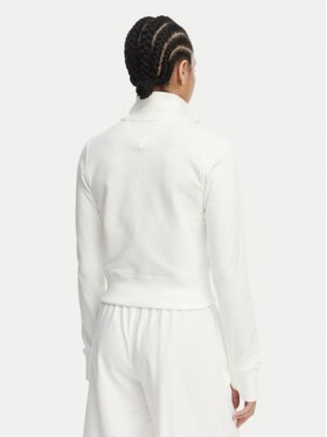 Tommy Jeans Bluza Metallic Logo DW0DW22580 Biały Slim Fit