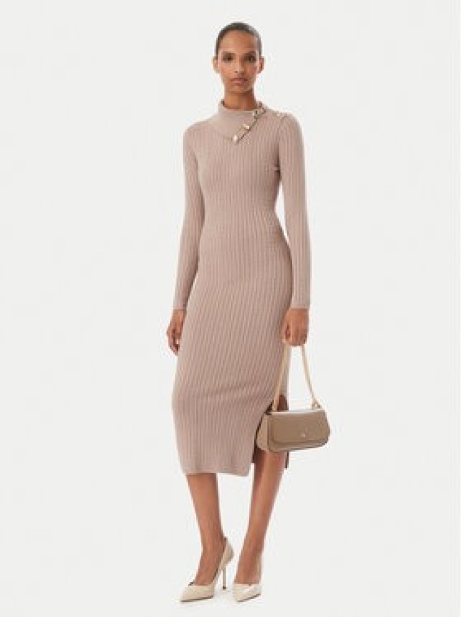 Guess Sukienka dzianinowa W6RK01 Z2YJ2 Beżowy Regular Fit