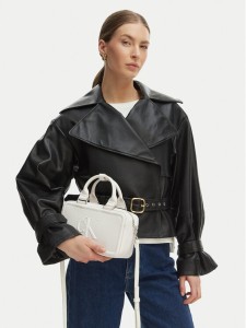 Calvin Klein Torebka Bold Ck Bauletto Crossbody LV04F3411G Biały