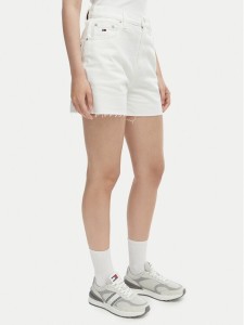 Tommy Jeans Szorty jeansowe DW0DW22695 Biały Regular Fit