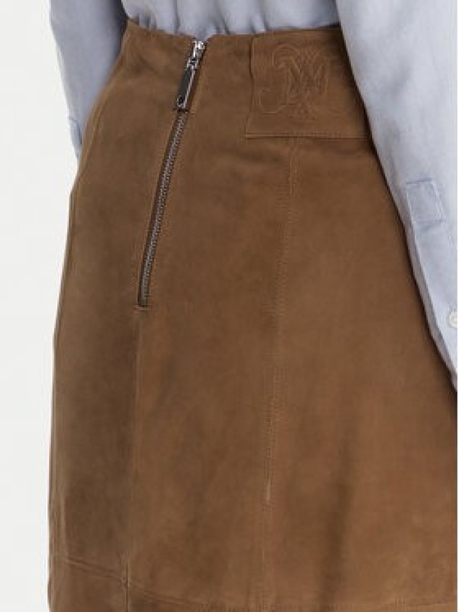 MAX&Co. Spódnica skórzana Guelfi 2526406011200 Brązowy Straight Fit