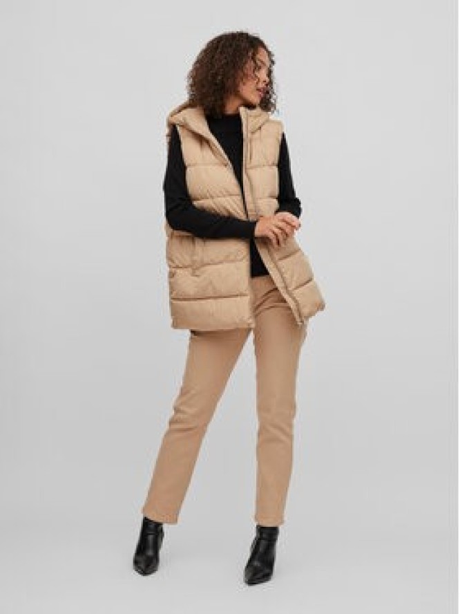 Vila Bezrękawnik 14080408 Beżowy Regular Fit