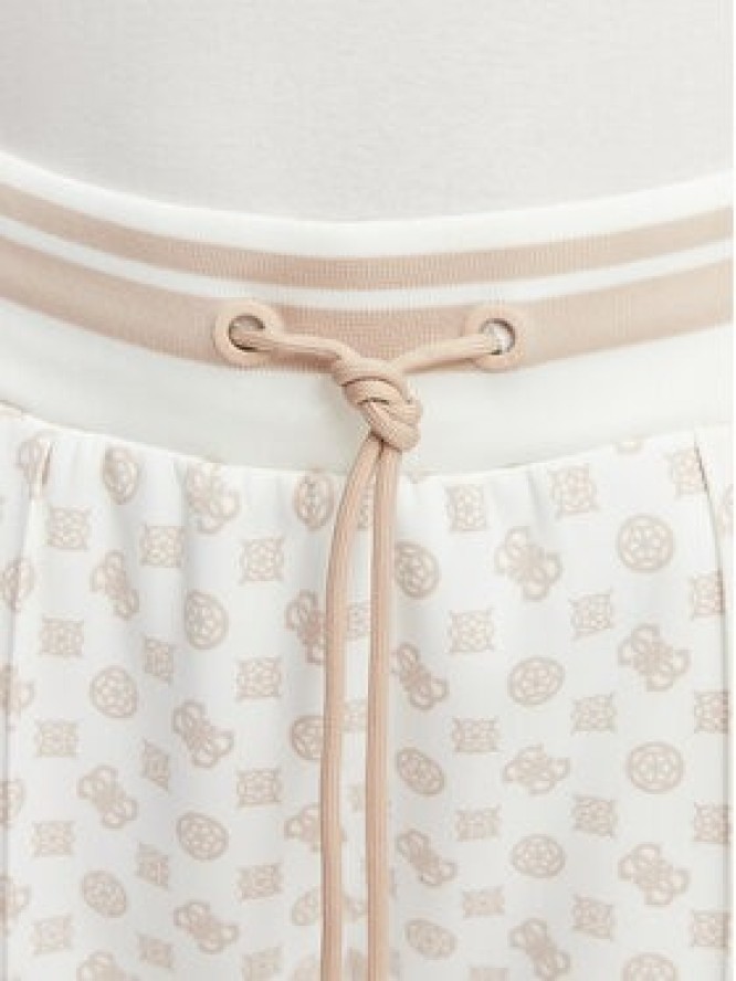 Guess Spodnie dresowe V5YB20 KB212 Kremowy Regular Fit